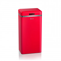 Swan SWKA4500RN Cubo Basura sensor apertura automático, metálico capacidad 45 litros, vintage diseño retro Rojo ?>