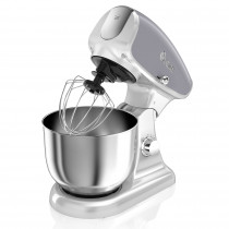 Swan SP33010GRN Retro Batidora amasadora repostería Profesional, Robot cocina cuerpo metal, 8 velocidades, 4,5 Litros, bajo ruido, diseño vintage Gris, 1200W ?>