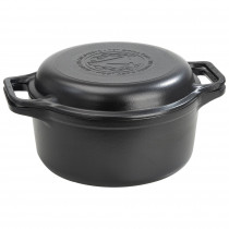 Victoria Horno Holandés Olla y Sartén Inducción Hierro Fundido Esmaltado 27cm, Juego 2 Piezas Cocotte 5,7L, sin PTFE ni PFOA, Apta para Fuego, Barbacoa, Horno, Vitrocerámica, Gas ?>
