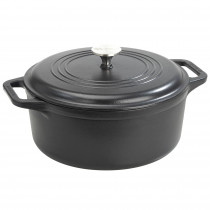 Victoria Horno Holandés Inducción Hierro Fundido Esmaltado 27cm, Cocotte 5,7L, sin PTFE ni PFOA, Apto para Fuego, Barbacoa, Horno, Vitrocerámica, Gas ?>