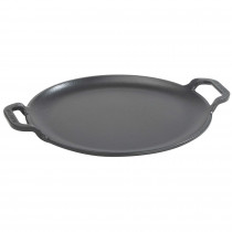 Victoria Plancha Cocina Inducción para Pizza Hierro Fundido Esmaltado, Sartén 25cm con Asas, Fuego, Barbacoa, Horno, Vitrocerámica, Gas, Comal Libre de Tóxicos sin PTFE ?>