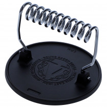 Victoria Prensa Hamburguesas Smash Burger Hierro Fundido Curado 16,5cm Aplastador de Carne para Barbacoa Profesional, Mango Resistente al Calor, Curada para Antiadherente Libre de PTFE ?>