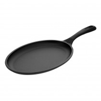 Victoria Sartén Fajitas Hierro Fundido Esmaltado Inducción 25x18cm, Apta para Fuego, Barbacoa, Horno, Vitrocerámica, Gas, Cast Iron Skillet, Libre de Tóxicos sin PTFE ni PFOA ?>