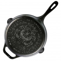 Victoria Sartén Hierro Fundido Esmaltado Inducción 25cm, Day of the Dead La Catrina Apta Barbacoa, Horno, Vitrocerámica, Gas, Cast Iron Skillet Curada para Crear Antiadherente Libre de Tóxicos sin PFOA ?>