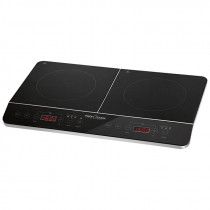 Proficook DKI 1067 - Placa de inducción doble portátil, 10 niveles de temperatura, 3500 W