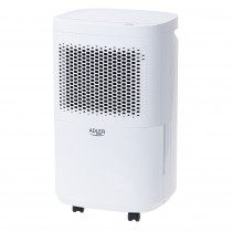 Adler AD 7917 Deshumidificador Eléctrico Portátil, 10L / 24 Horas, Compresor, Silencioso, Compacto, Depósito 2,2 L, Combate Humedad y Moho, Purificador de Aire, Función Descongelación, Estancias 60m3 