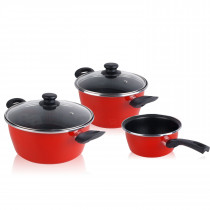 Batería Cocina Inducción 10 Piezas, Antiadherente Mármol Sin Pfoa,  Aluminio, Cazuelas Tapas Negro Berlinger Haus Black Rose con Ofertas en  Carrefour