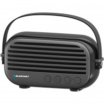 Blaupunkt BLP3350N Altavoz Bluetooth, Vintage, Radio Fm, USB, MICRO SD, AUX, Portátil, Potencia Sonido 10W, Inalámbrico, Manos Libres, Negro