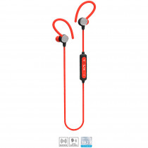 Blaupunkt BLP4620.141 Auriculares Bluetooth Deportivos In Ear, Micrófono, Manos Libres, Inalámbricos, Fitness, Color Rojo