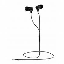 Blaupunkt BLP4640 Auriculares con Cable, Manos Libres, Compatible con IOS y Android, Calidad de Sonido 5MW, Negro