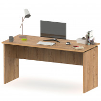briebe Escritorio, Mesa de Ordenador Oficina, Estudio 76x155x68cm (Alto x Ancho x Profundo), Despacho, Habitación, Desk, Zenith Roble Gold