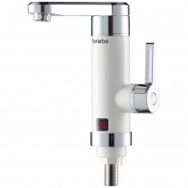 briebe Grifo Calentador de Agua Eléctrico Instantáneo de Mesa, Bajo Consumo, Grifo Cocina Baño Indicador Temperatura, Camping, Camper, Cocinas sin Termo, Agua Caliente al Instante Fácil Instalación