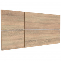 briebe Cabecero Cama 100 cm Estilo Nórdico, Cabeceros de Madera Originales, Cabezal Decorativo Natura Roble Cambrian/ Fondo Blanco