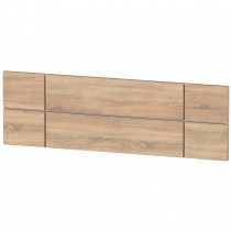 briebe Cabecero Cama 160 cm Estilo Nórdico, Cabeceros de Madera Originales, Cabezal Decorativo Natura Roble Cambrian/ Fondo Blanco