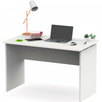 briebe Escritorio, Mesa de Ordenador Oficina, Estudio 76x120x68cm (Alto x Ancho x Profundo), Despacho, Habitación, Desk, Zenith Blanco
