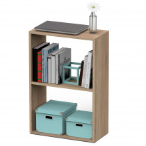 briebe Estantería Almacenaje Libros, Muebles Salón y Oficina Modernos, Librería 75x50x24,5 cm (Alto x Ancho x Profundo) Habitación Infantil y Juvenil, 2 Baldas, Nova Roble Cambrian