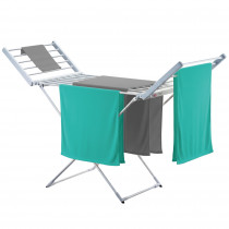 briebe Tendedero Eléctrico Plegable Ropa, Bajo Consumo 18 Calentadores, Secado Rápido y Eficaz, Compacto, Ligero y Portátil, Ahorra Espacio, Interiores, Aluminio