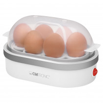 Clatronic EK 3497 - Cuece huevos, para 6 huevos cocidos, 400 W, color blanco