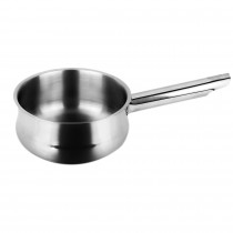 Fagor Silverinox Cazo Inducción 12 cm, 0,7 Litros Acero Inoxidable 18/10, Cazo Leche con Fondo Difusor de Triple Capa, Apto para Todas las Cocinas, Vitrocerámica, Gas, Horno, Lavavajillas