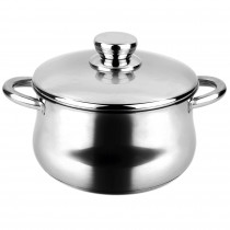 Fagor Silverinox Olla Inducción 20 cm, 4 Litros Acero Inoxidable 18/10, Tapa, Cazuela Alta con Fondo Difusor de Triple Capa, Apto para Todas las Cocinas, Vitrocerámica, Gas, Horno, Lavavajillas