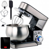 Gerlach Germany GL4219 Batidora Amasadora Repostería Profesional Robot Cocina Orbital, 1800W MAX, 5 litros, 6 velocidades, Inox