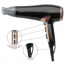 Clatronic Secador de Pelo iónico 2200W HT 3661