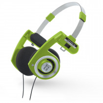 Koss Porta Pro Green Classic Auriculares con Cable, Cascos de Diadema Abiertos, Headphones On Ear Plegables, Ajustables, para Música Calidad de Graves, Jack de 3,5 mm, Verde