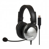 Koss SB45 USB Auriculares Over Ear, Micrófono con Cancelación Ruido, Conexión USB, Cascos Gamer PC y Plataformas de Videojuegos, Auriculares de Diadema Plegables, Headphones Sonido de Alta Calidad