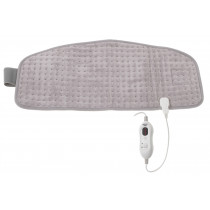 ADLER AD7437 Manta Eléctrica Lumbar Espalda Cuello, Almohadilla Cervical Térmica, Calor para Alivio Dolor Menstrual, Ciática, Esterilla Lavable, 4 Temperaturas Apagado Automático, Contorno hasta 130cm