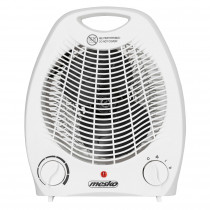 Mesko MS7719 Calefactor Ventilador Eléctrico Portátil, Aire Caliente / Frío, 2 Niveles de Potencia, Termostato, Sistema de Seguridad contra Sobrecalentamiento, Blanco, 1000W / 2000W