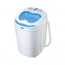 Adler AD 8055 Mini Lavadora Centrifugadora Portátil, 3Kg Lavado Ropa, 1Kg  Centrifugado, Pequeña Perfecta Camping, Caravanas