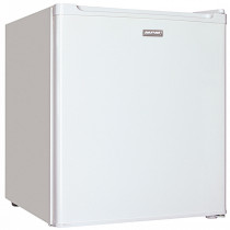 MPM-46-CJ-01/H Mini Frigorífico 41 Litros con Congelador 6 L, Minibar Silencioso, Regulador de Temperatura, Nevera Combi Pequeña, Puerta Reversible, Eficiencia Energética F, Blanco