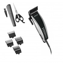 MPM MMW-02 Cortapelos Eléctrico Profesional, afeitadora para Hombre, Ajuste de corte, Acero Inoxidable, cabeza, barba y cuerpo