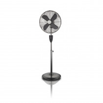 MPM MWP-13M Ventilador de pie metálico estilo retro oscilante, 45 cm, altura ajustable, temporizador 7 horas, 3 velocidades, mando a distancia, 50W