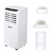 Mesko MS 7911 Aire Acondicionado Portátil, 3 Modos de Funcionamiento, 2 Velocidades de Ventilador, Deshumidificador, Mando a Distancia, Temporizador, 20 m2, 1260 Frigorías, Clase Energética A, 560W