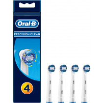 Oral B Pack de 4 Cepillos Precision Clean, EB20-4, Cabezales de Recambio para Cepillo de Dientes Eléctrico Recargable