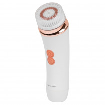 Proficare GRB 3081 Cepillo Limpiador Facial, Exfoliante, Limpiador Poros, 2 Cabezales, 2 Velocidades, Todo tipo de Pieles, Carcasa Resistente al Agua, Pilas