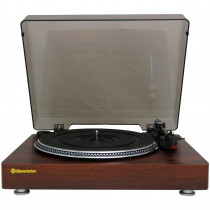 Roadstar TT385BTT Tocadiscos de Vinilo, 3 velocidades 33/45/78 RPM, Bluetooth, Salida Audio RCA, Autoparada, Madera