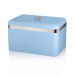 Swan Retro SWKA1010BLN Panera de Mesa para Guardar Pan, Capacidad 18 Litros, Contenedor de Metal para Almacenamiento Pan y Bollería, Bread Bin, Diseño Vintage, Azul