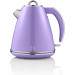 Swan Retro SK19020PURN Hervidor de Agua 1,5L, Resistencia Oculta Acero Inoxidable, Inalámbrico sin Cable, Diseño Vintage, Apagado Automático, Morado, 3000W