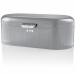 Swan Retro Bin SWKA1014GRN Panera de Mesa para Guardar Pan, Contenedor de Metal para Almacenamiento Pan y Bollería, Bread Bin, Diseño Vintage, Gris