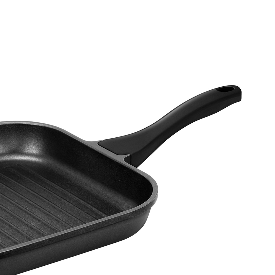 Smile MPG-26-6-01 Grill Asador inducción Rayas 26 cm, aluminio forjado, Antiadherente ecológico sin PFOA, Apta todas las cocinas, vitroceramica, gas, lavavajillas