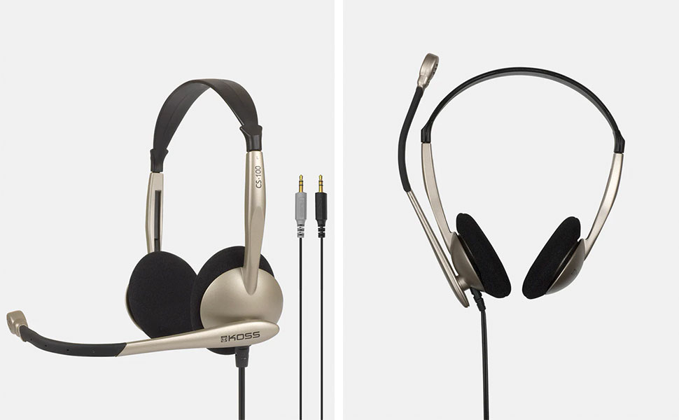 Auriculares Con Cable Y Micrófono Con Cancelación Ruido, Cascos De Diadema  Monoaurales Oficina Beige Koss Cs95i con Ofertas en Carrefour