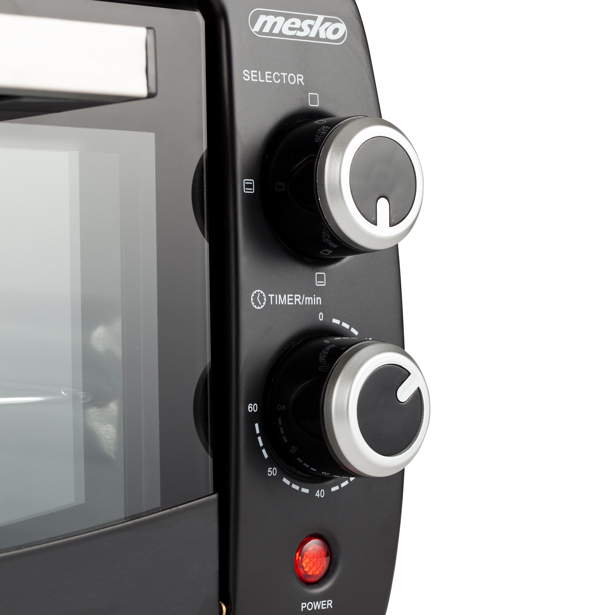 Mesko MS-6004 Horno Eléctrico de Sobremesa Cuarzo de 12 litros, Acero Inoxidable, Bandeja de migas, Temporizador, 1000W