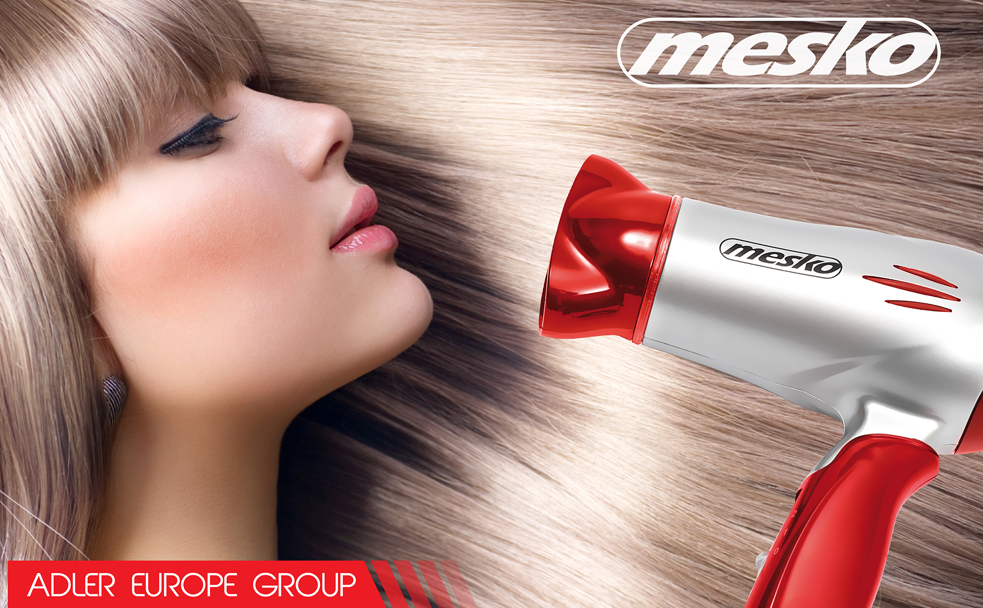 MESKO MS2226 Secador de pelo de Viaje, 2 ajustes de Velocidad, Plegable, 1200W
