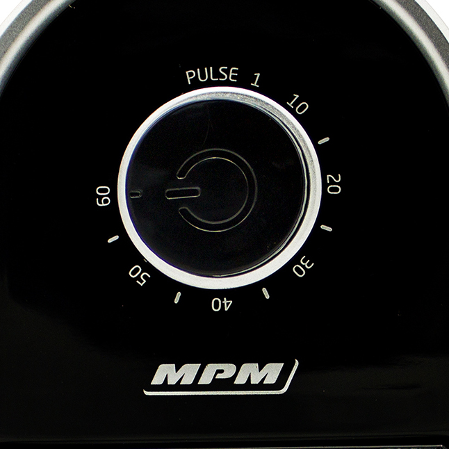 MPM MMK-05 Molinillo Café profesional con sistema muelas, 17 ajustes de molienda, más fino a grueso, temporizador, depósito 60g, 100W