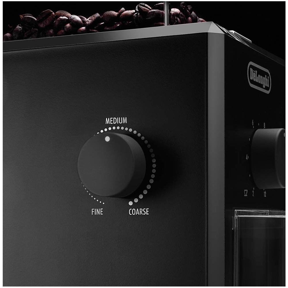 Delonghi KG 79  - Molinillo de café profesional eléctrico con sistema de muelas, ajuste de molienda, 12 tazas café, 110 W