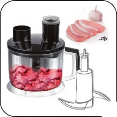 MPM MBL-03 Set Batidora de Mano Picadora y Varillas, con Accesorios, Acero Inoxidable, Función Turbo 400W, Libre de BPA