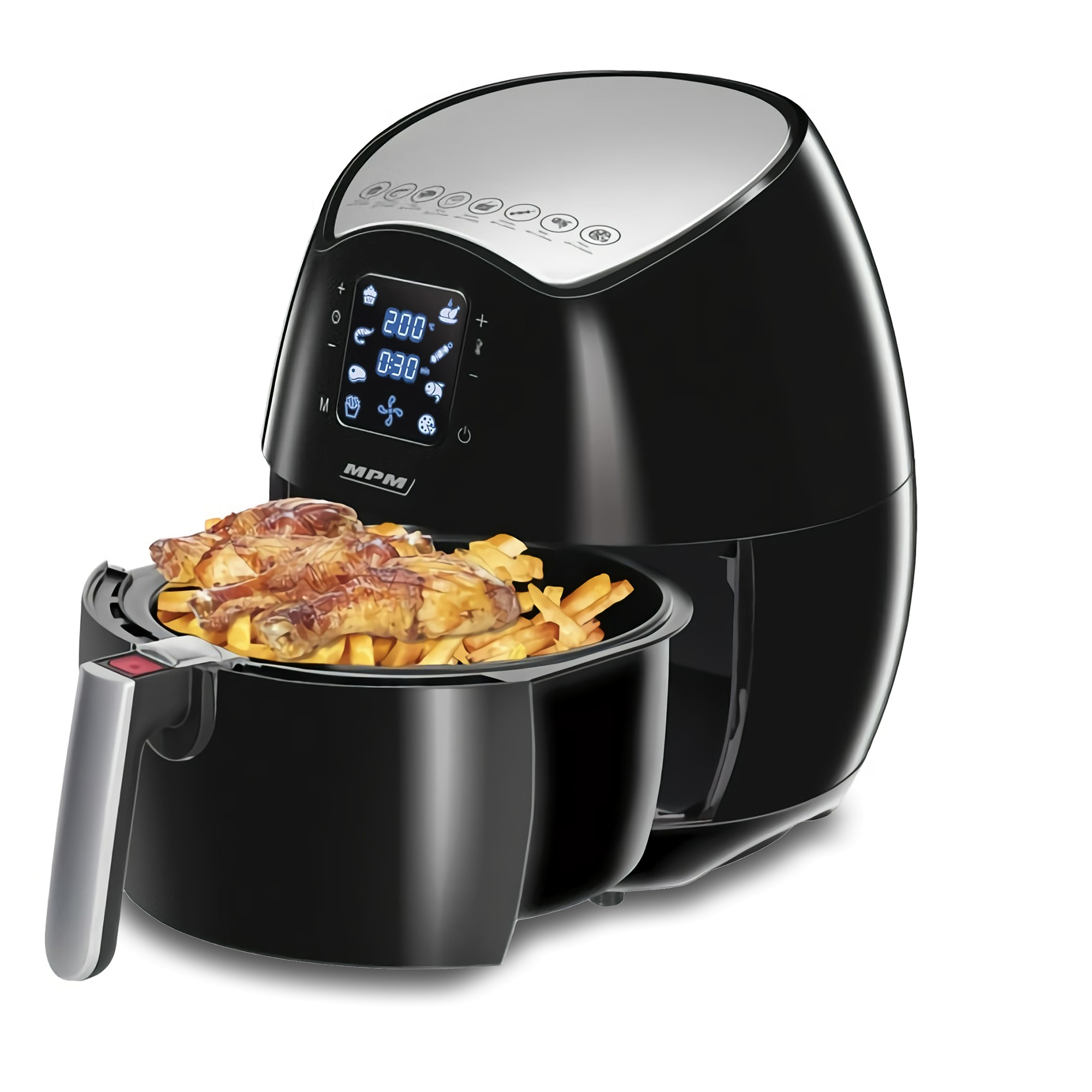 Freidora De Aire Sin Aceite Air Fryer Digital 8 Li