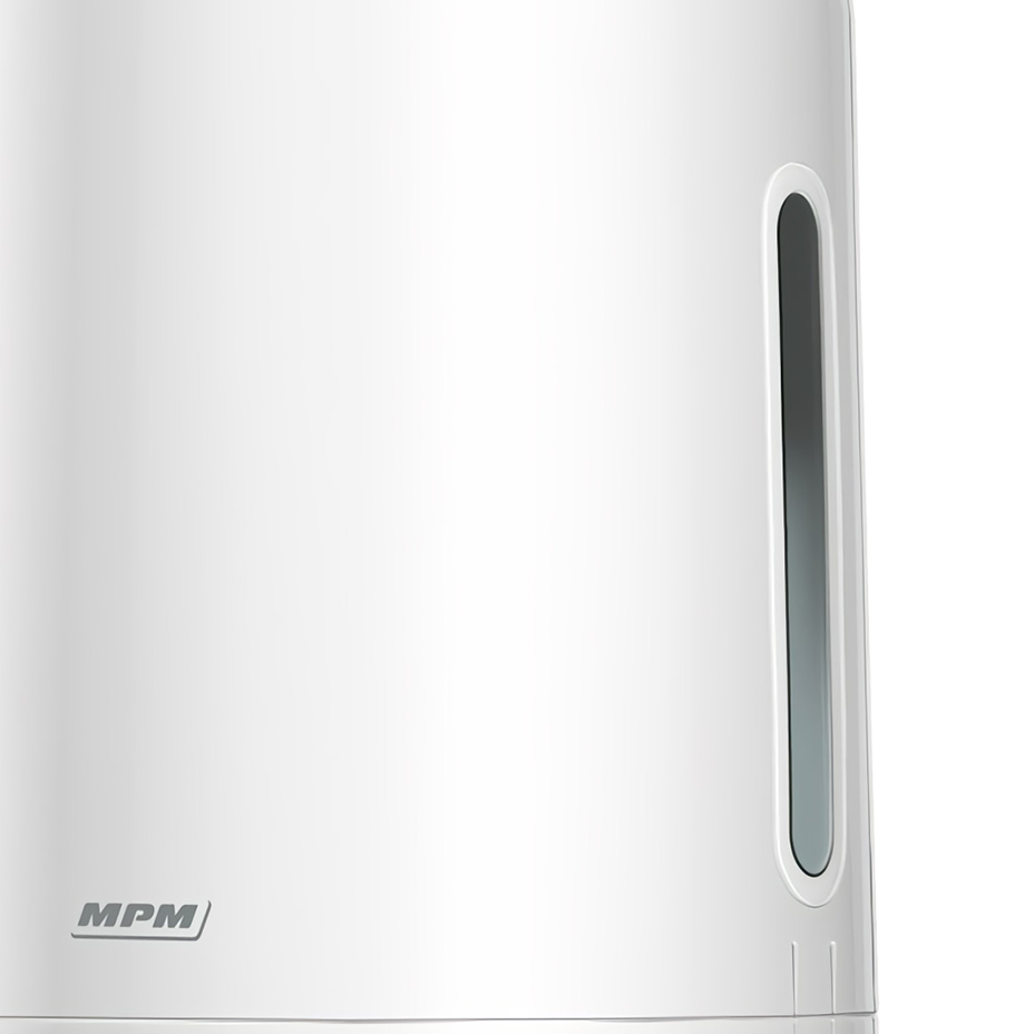 MPM MNP-03 Humidificador Ultrasónico Silencioso, Aceites esenciales, 300 ml/h, Grande, 5 Litros, Filtro de Cerámica, 30 m², 50 Horas, Eléctrico, Blanco